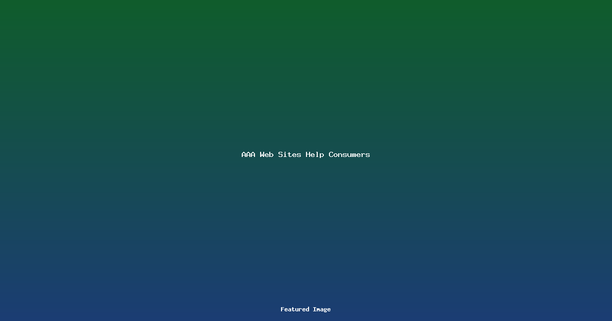AAA Web Sites Help Consumers