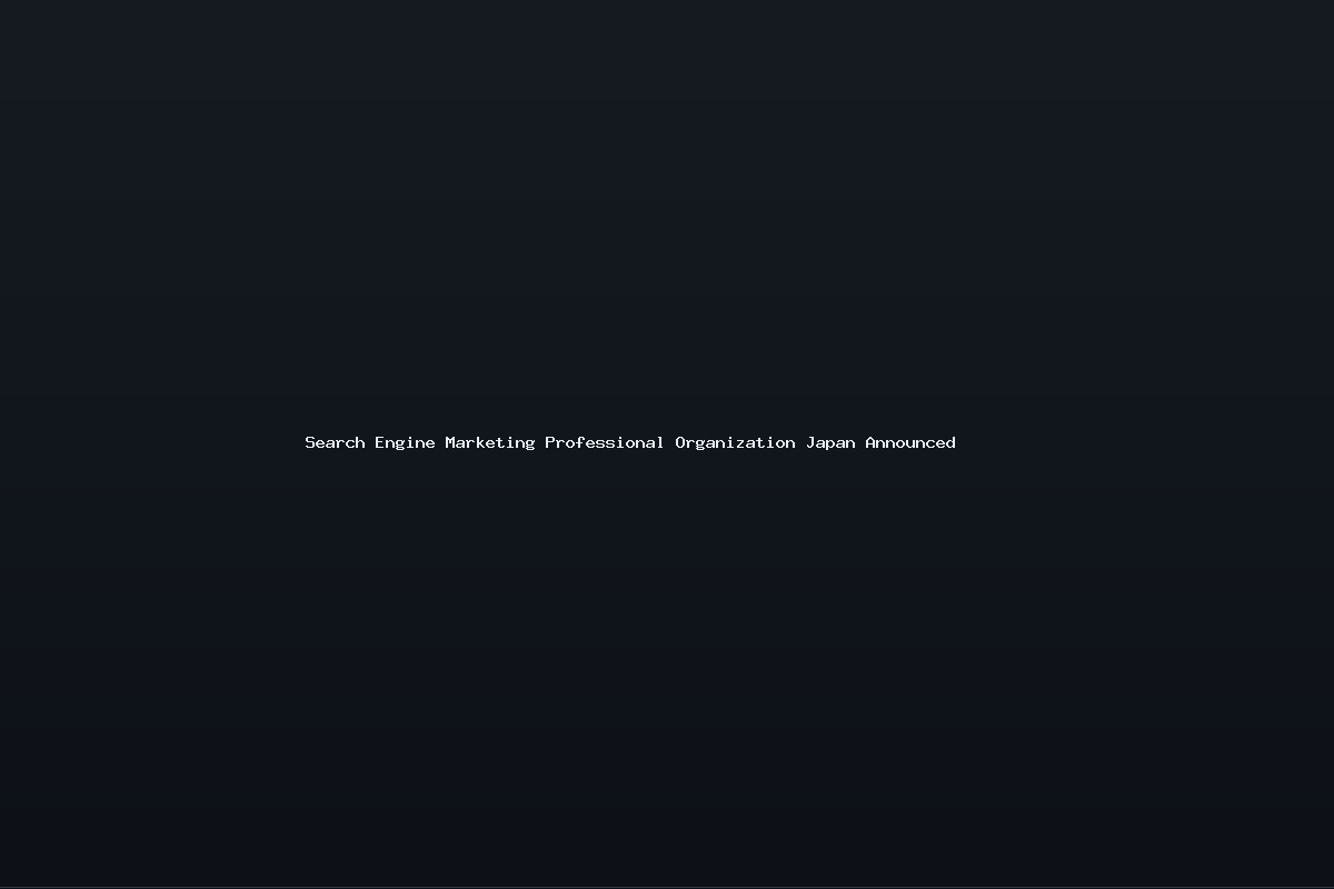 Search Engine Marketing Professional Organization Japan Announced
