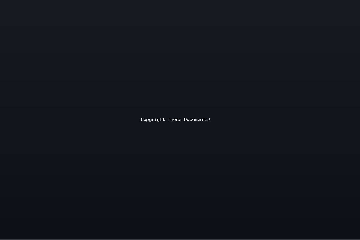 Copyright those Documents!