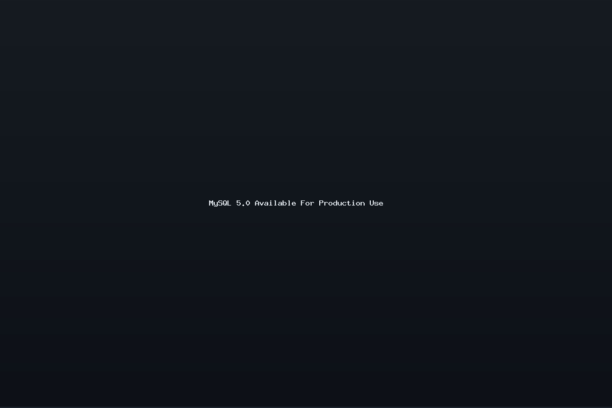 MySQL 5.0 Available For Production Use