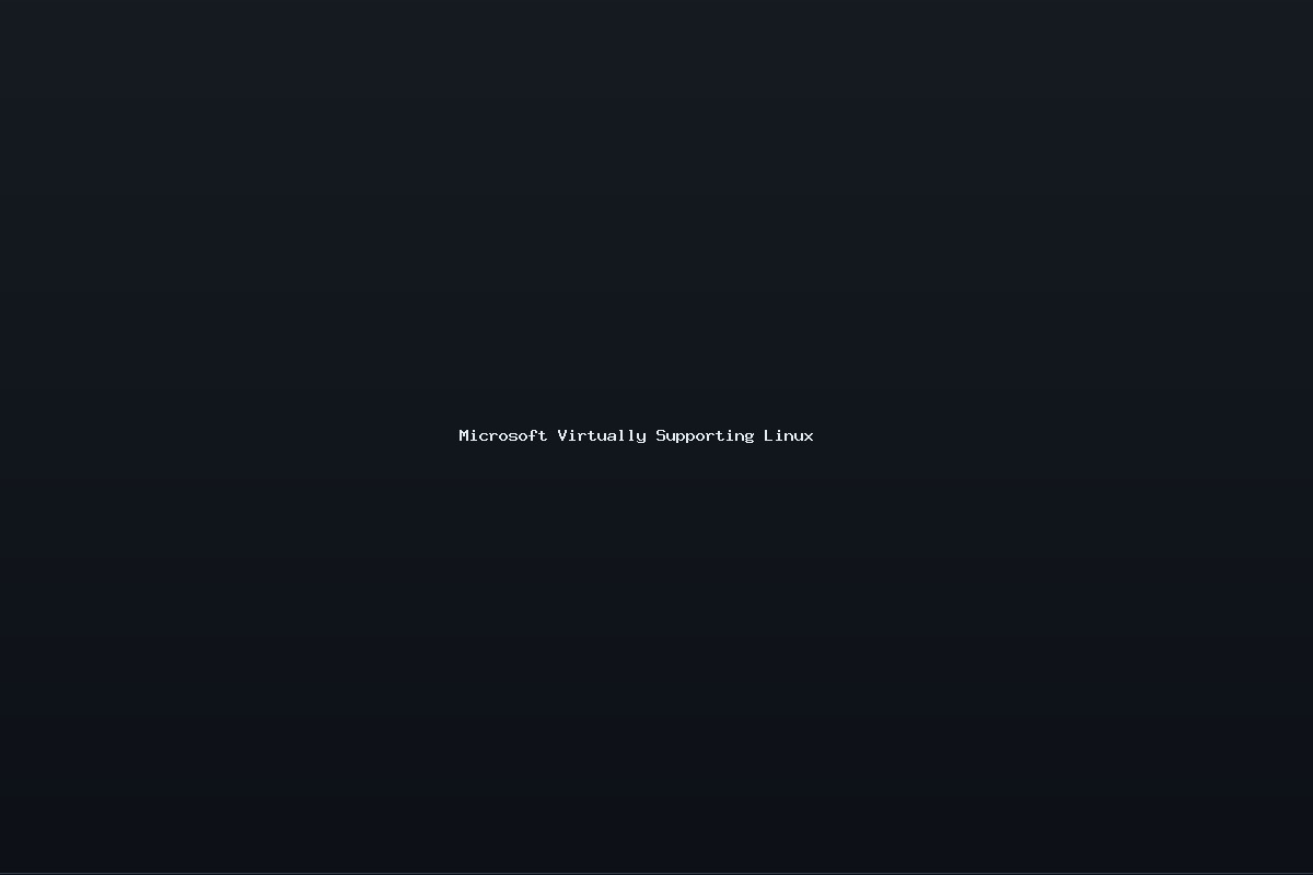 Microsoft Virtually Supporting Linux