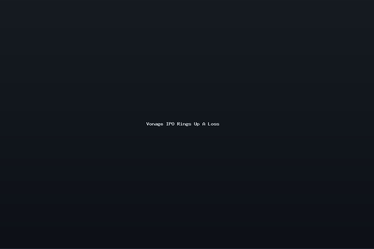 Vonage IPO Rings Up A Loss