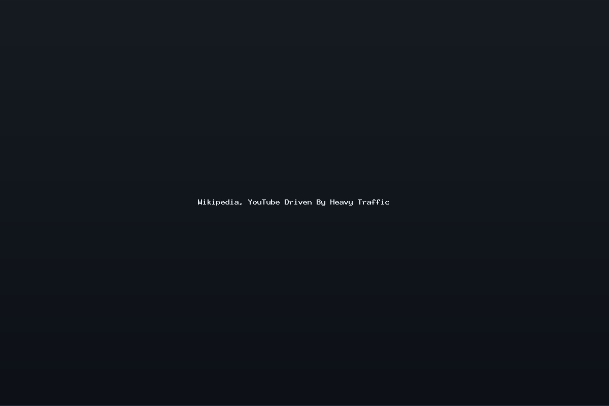 Wikipedia, YouTube Driven By Heavy Traffic