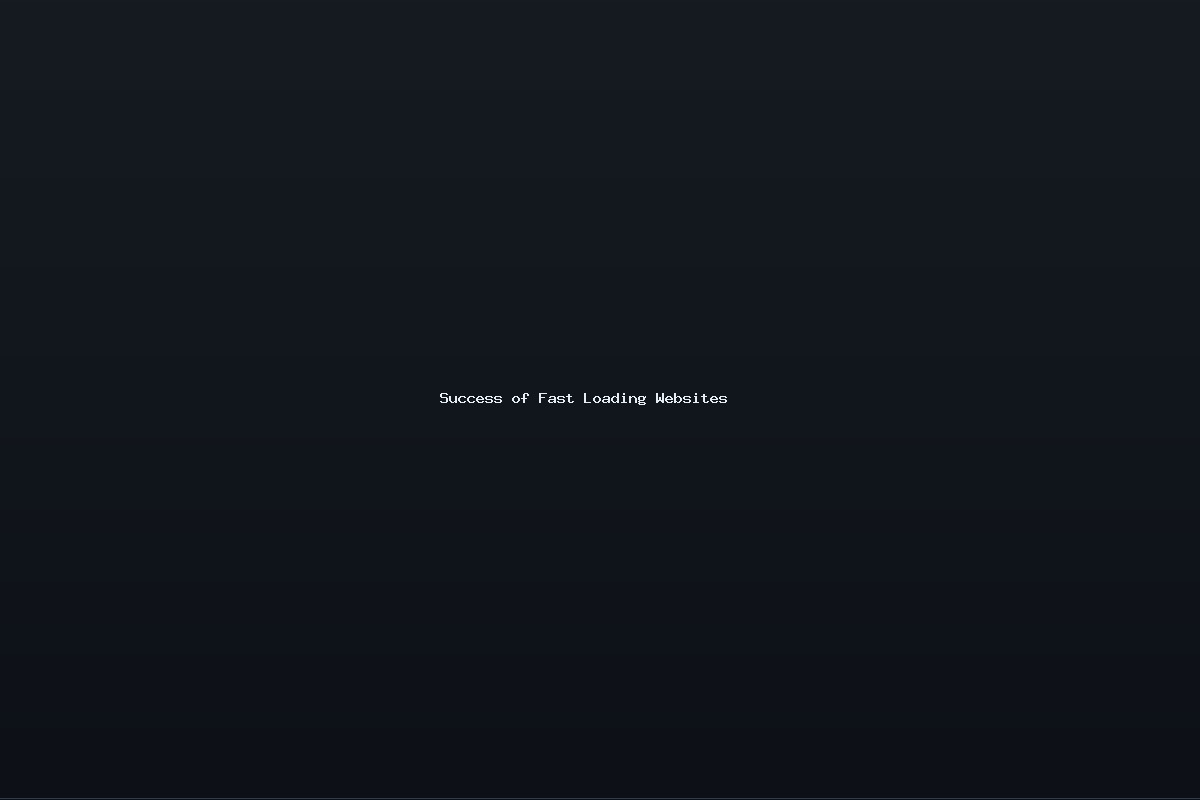 Success of Fast Loading Websites