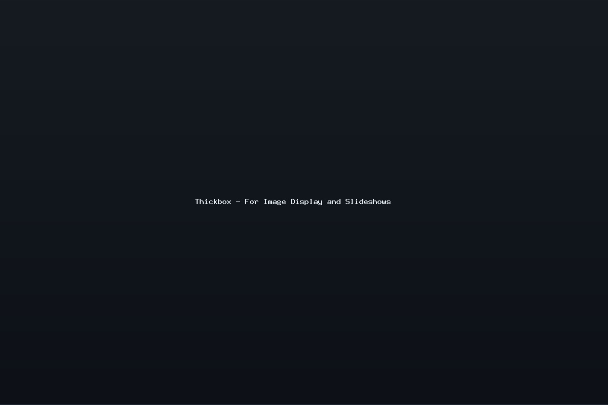 Thickbox – For Image Display and Slideshows