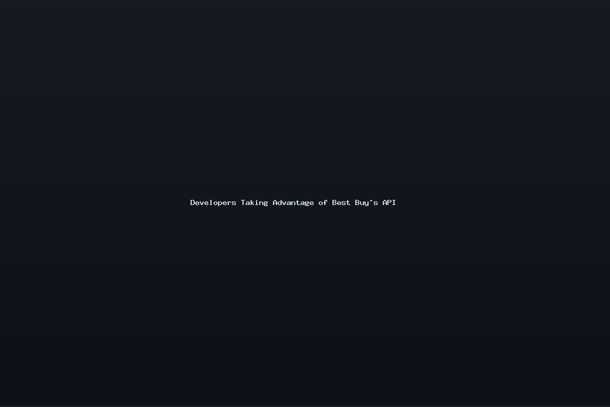 Developers Taking Advantage of Best Buy’s API