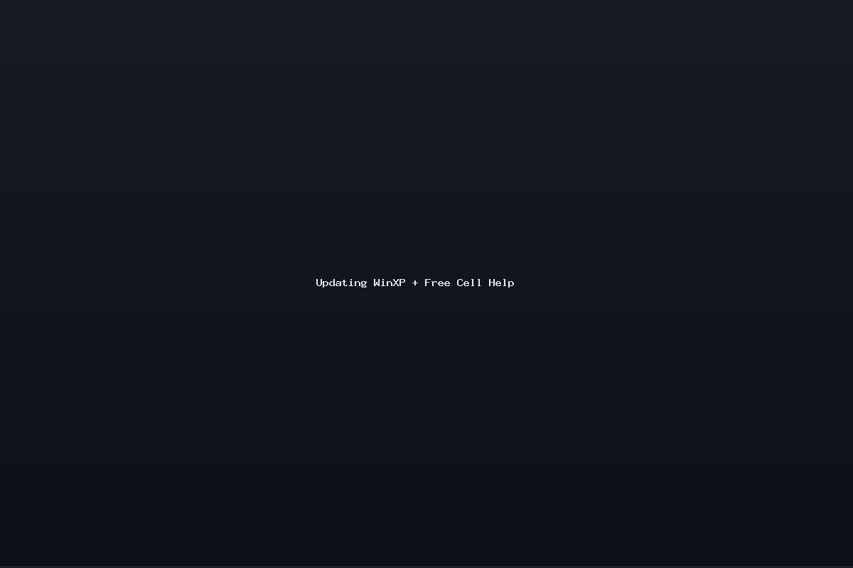 Updating WinXP + Free Cell Help