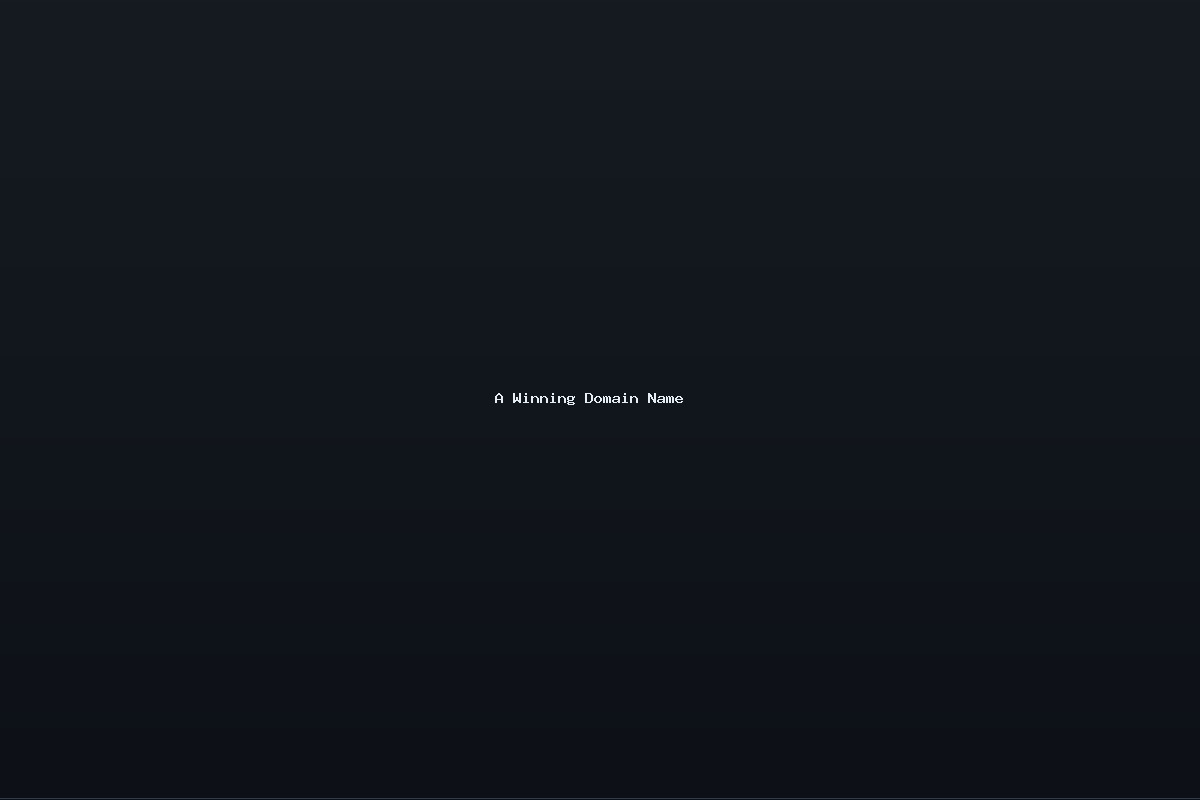 A Winning Domain Name