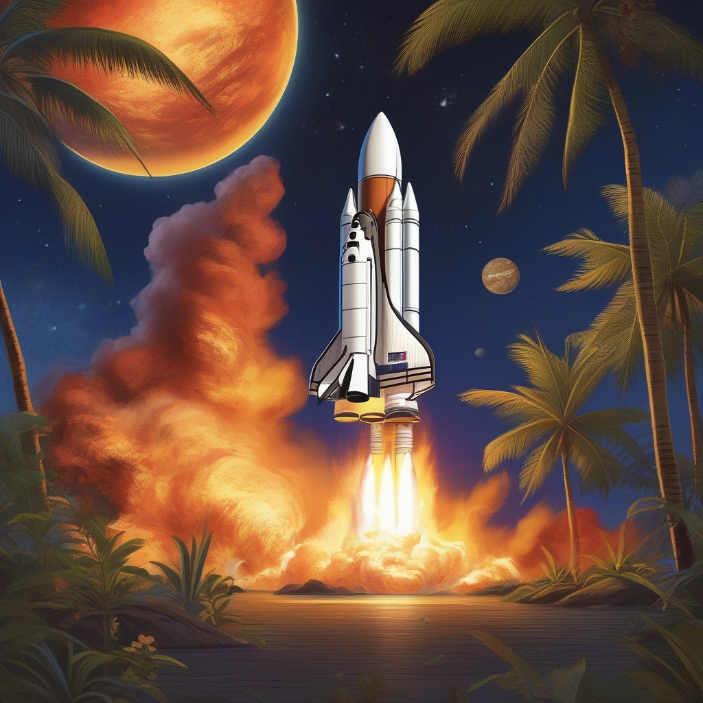 NASA Burns Midnight Rocket Fuel