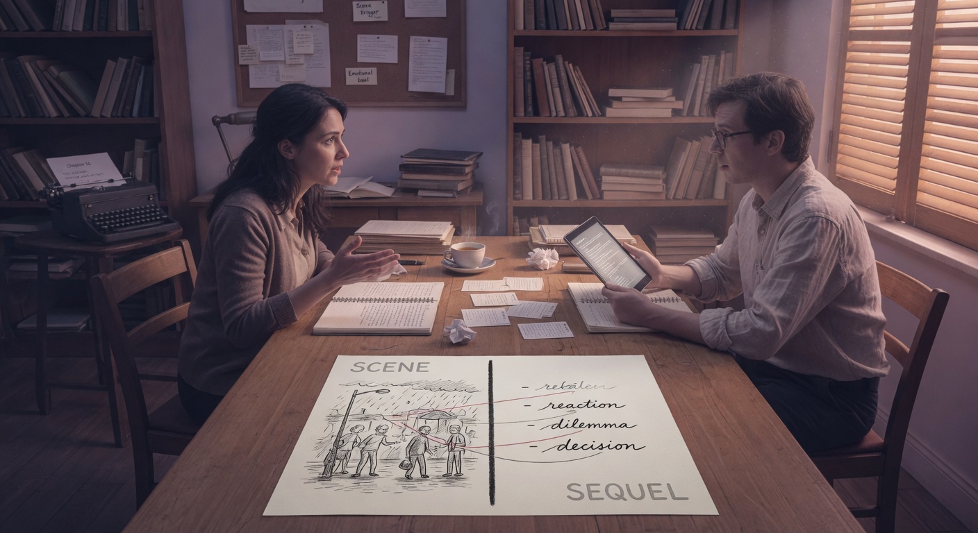 Scene-Sequel Technique with AI Pair Work for Writers