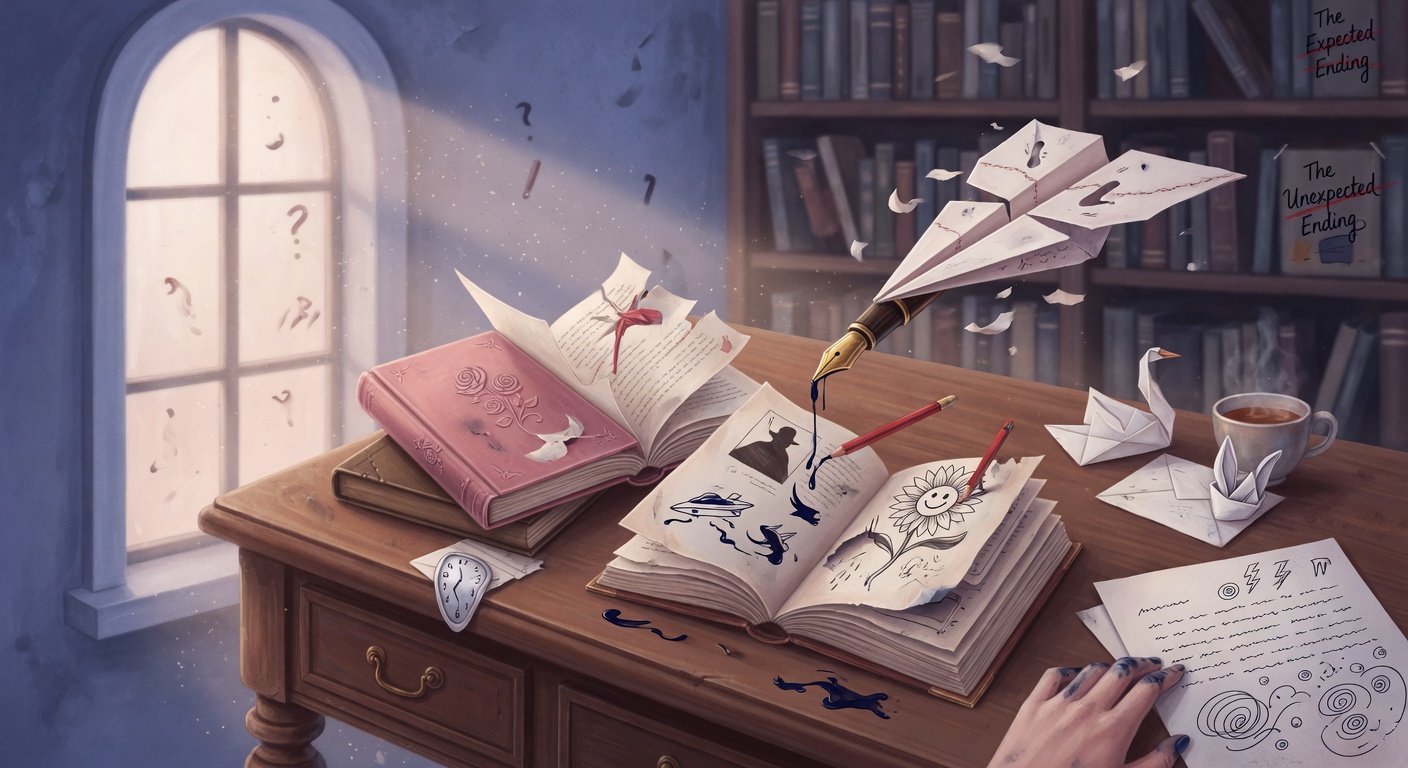 Subverting Literary Tropes: Clean Prompts for Unexpected Twists